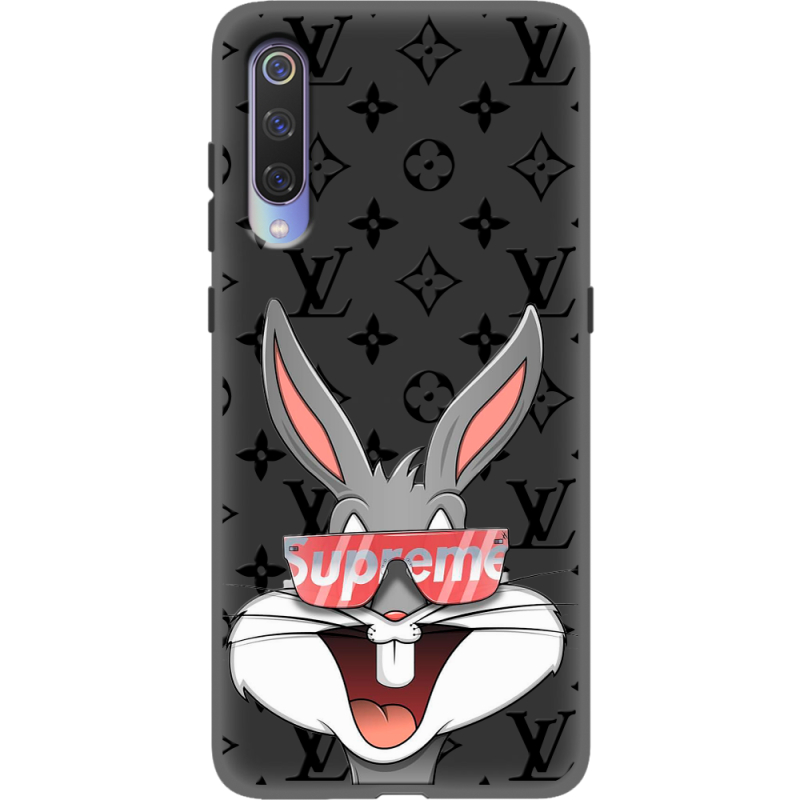 Черный чехол Uprint Xiaomi Mi 9 looney bunny
