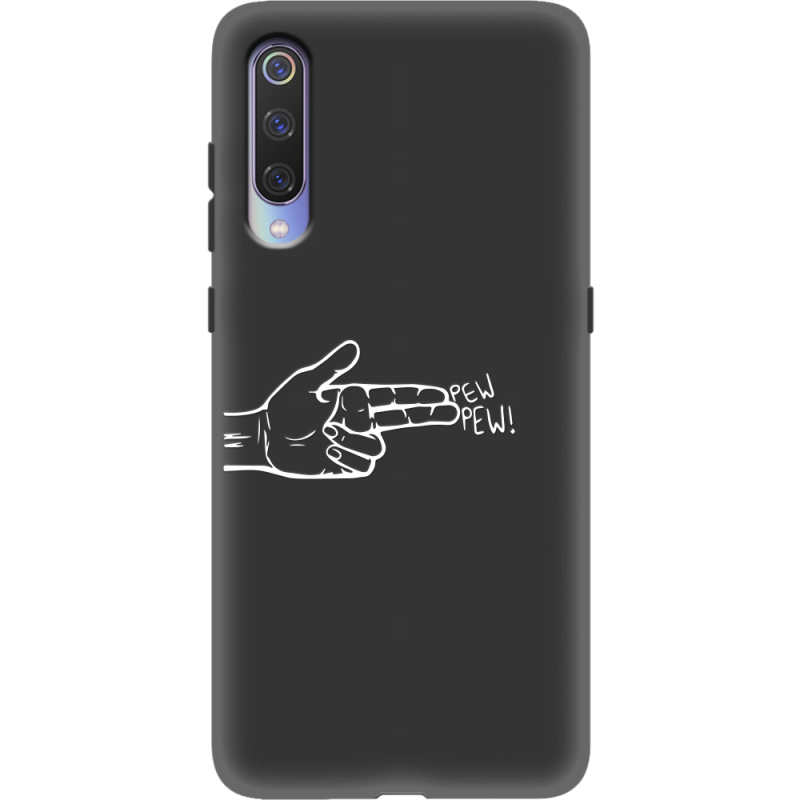 Черный чехол Uprint Xiaomi Mi 9 Pew Pew