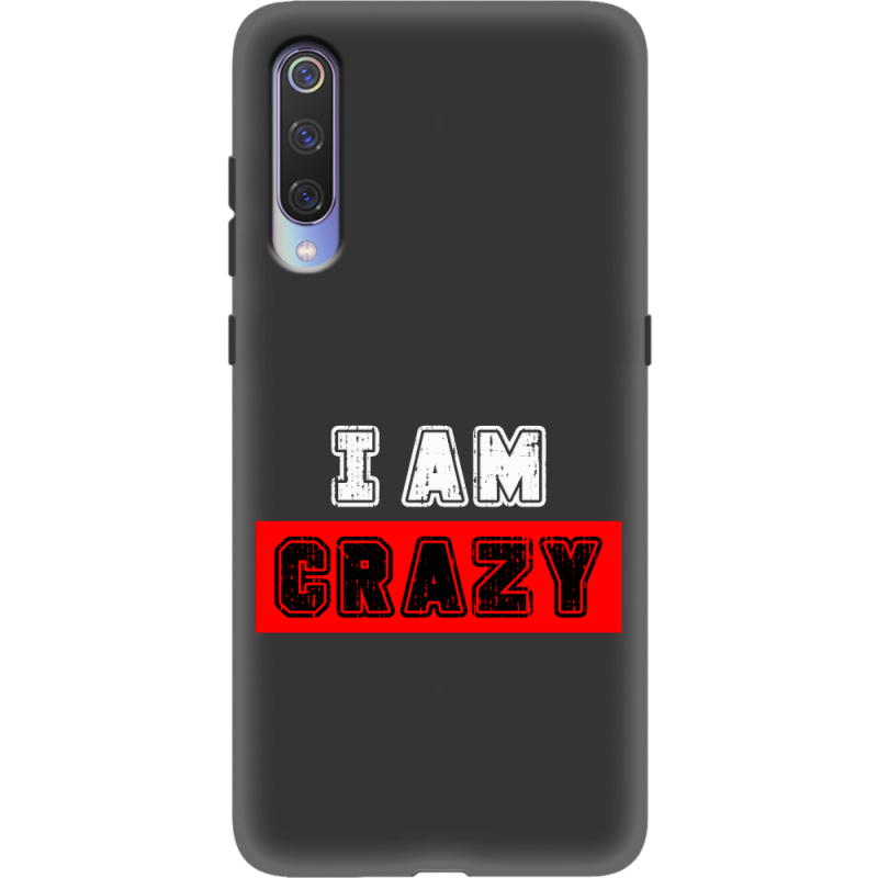 Черный чехол Uprint Xiaomi Mi 9 I'm Crazy