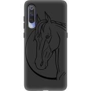 Черный чехол Uprint Xiaomi Mi 9 Horse