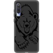 Черный чехол Uprint Xiaomi Mi 9 Grizzly Bear
