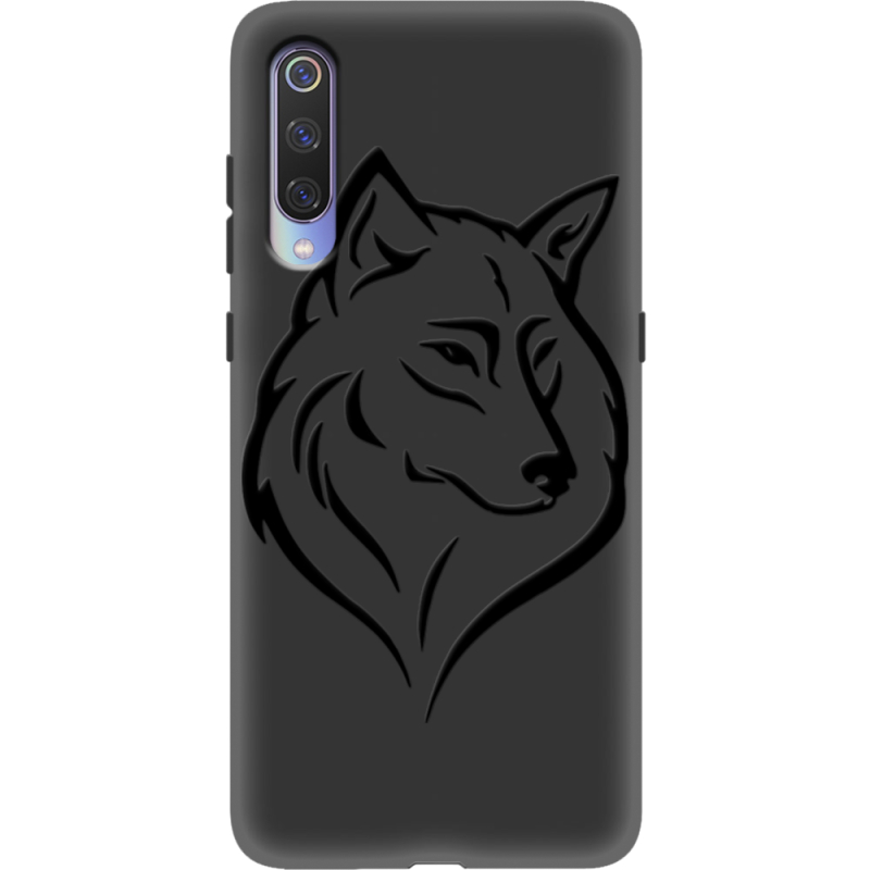 Черный чехол Uprint Xiaomi Mi 9 Wolf