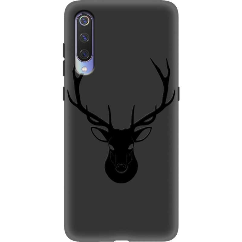 Черный чехол Uprint Xiaomi Mi 9 Deer