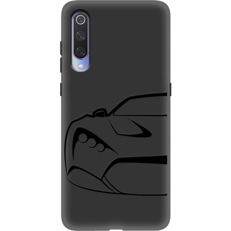 Черный чехол Uprint Xiaomi Mi 9 Sportcar