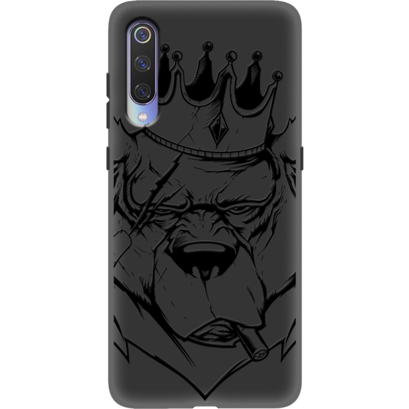 Черный чехол Uprint Xiaomi Mi 9 Bear King