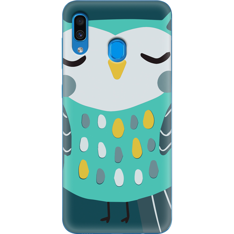 Чехол Uprint Samsung A205 Galaxy A20 Green Owl