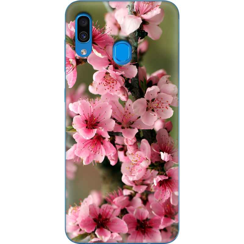 Чехол Uprint Samsung A205 Galaxy A20 Вишневые Цветы