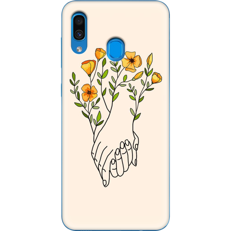 Чехол Uprint Samsung A205 Galaxy A20 Flower Hands