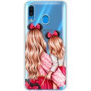 Прозрачный чехол Uprint Samsung A205 Galaxy A20 Mouse Girls