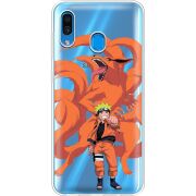 Прозрачный чехол Uprint Samsung A205 Galaxy A20 Naruto and Kurama