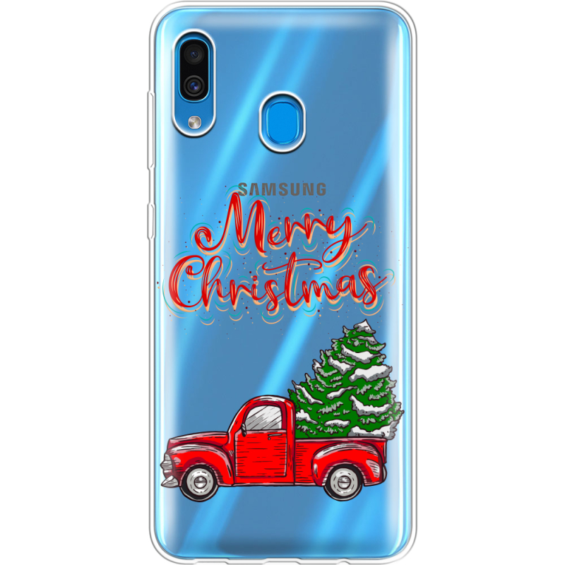 Прозрачный чехол Uprint Samsung A205 Galaxy A20 Holiday Car