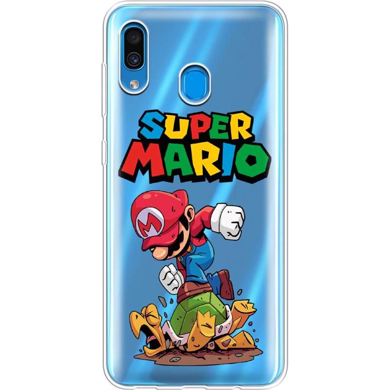 Прозрачный чехол Uprint Samsung A205 Galaxy A20 Super Mario