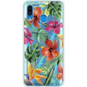 Прозрачный чехол Uprint Samsung A205 Galaxy A20 Tropical Flowers