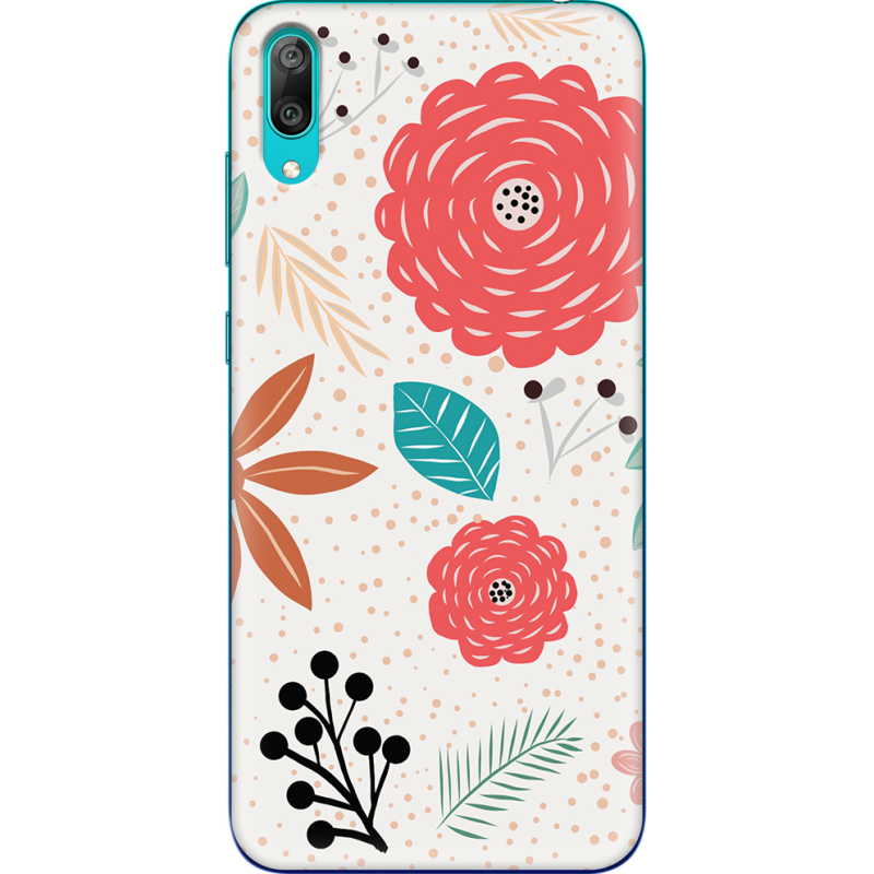 Чехол Uprint Huawei Y7 Pro 2019 Line Flowers