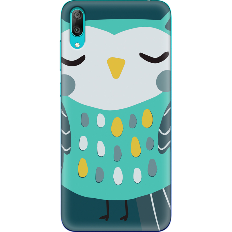 Чехол Uprint Huawei Y7 Pro 2019 Green Owl