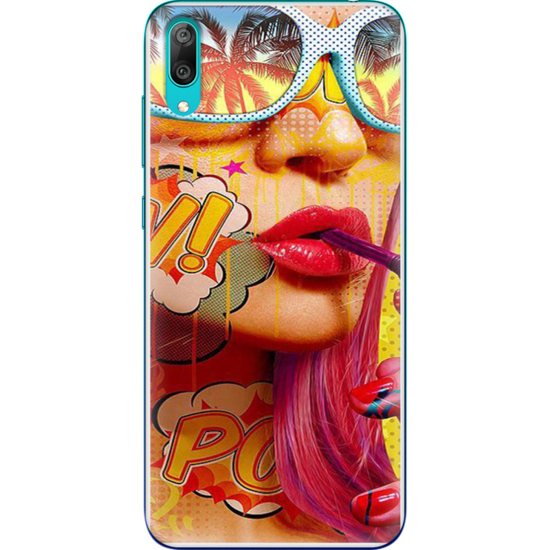 Чехол Uprint Huawei Y7 Pro 2019 Yellow Girl Pop Art