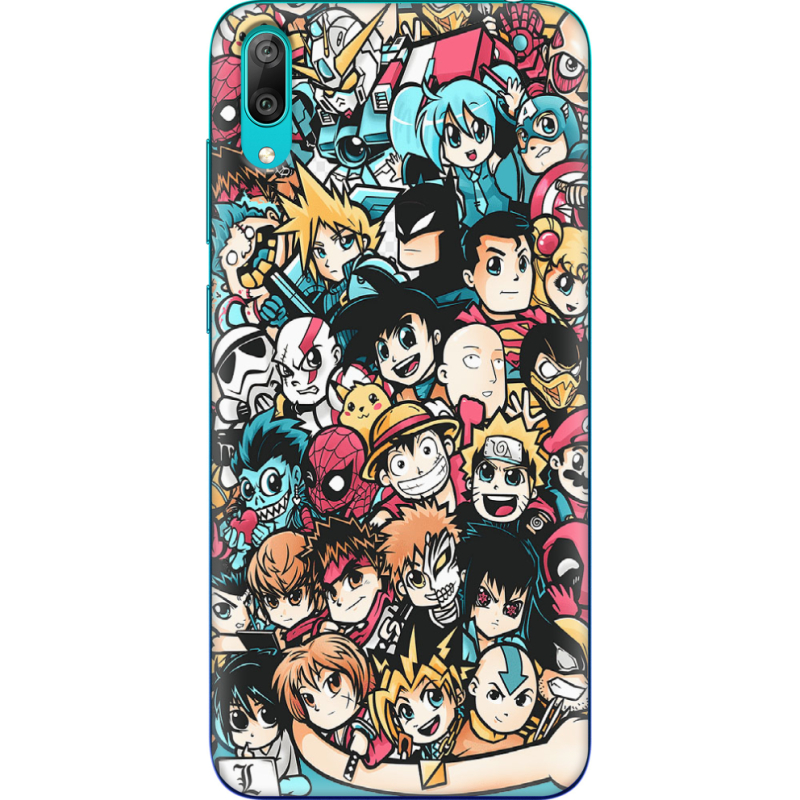 Чехол Uprint Huawei Y7 Pro 2019 Anime Stickers