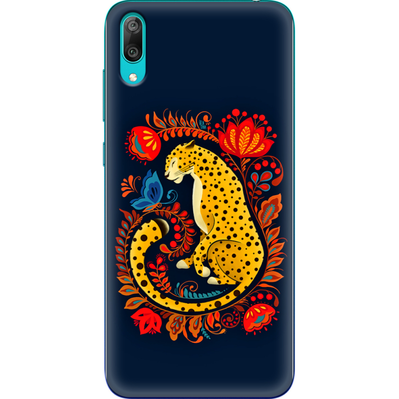 Чехол Uprint Huawei Y7 Pro 2019 Petrykivka Leopard