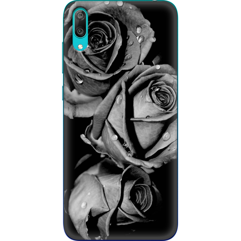 Чехол Uprint Huawei Y7 Pro 2019 Black and White Roses