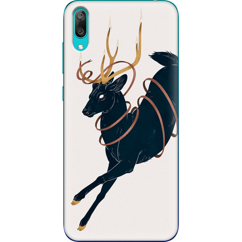 Чехол Uprint Huawei Y7 Pro 2019 Black Deer