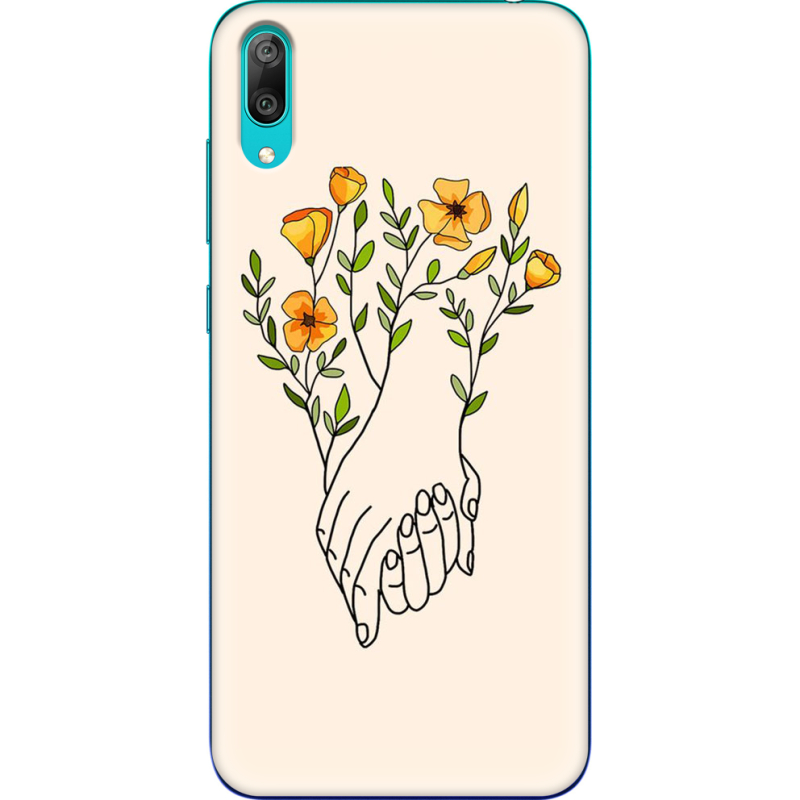 Чехол Uprint Huawei Y7 Pro 2019 Flower Hands