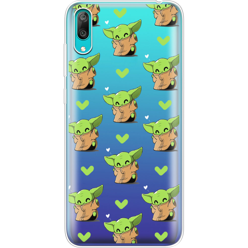 Прозрачный чехол Uprint Huawei Y7 Pro 2019 Pattern Baby Yoda