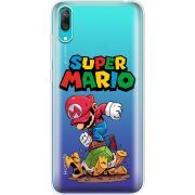 Прозрачный чехол Uprint Huawei Y7 Pro 2019 Super Mario