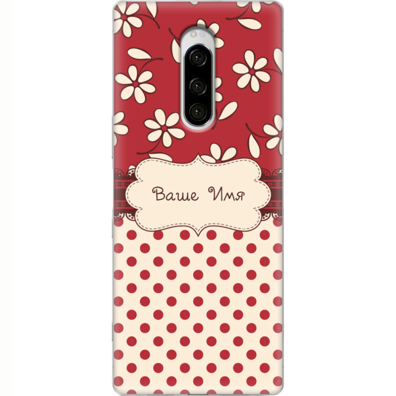 Чехол Uprint Sony Xperia 1 Именной Polka Dots