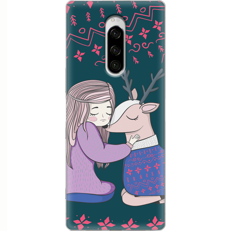 Чехол Uprint Sony Xperia 1 Girl and deer