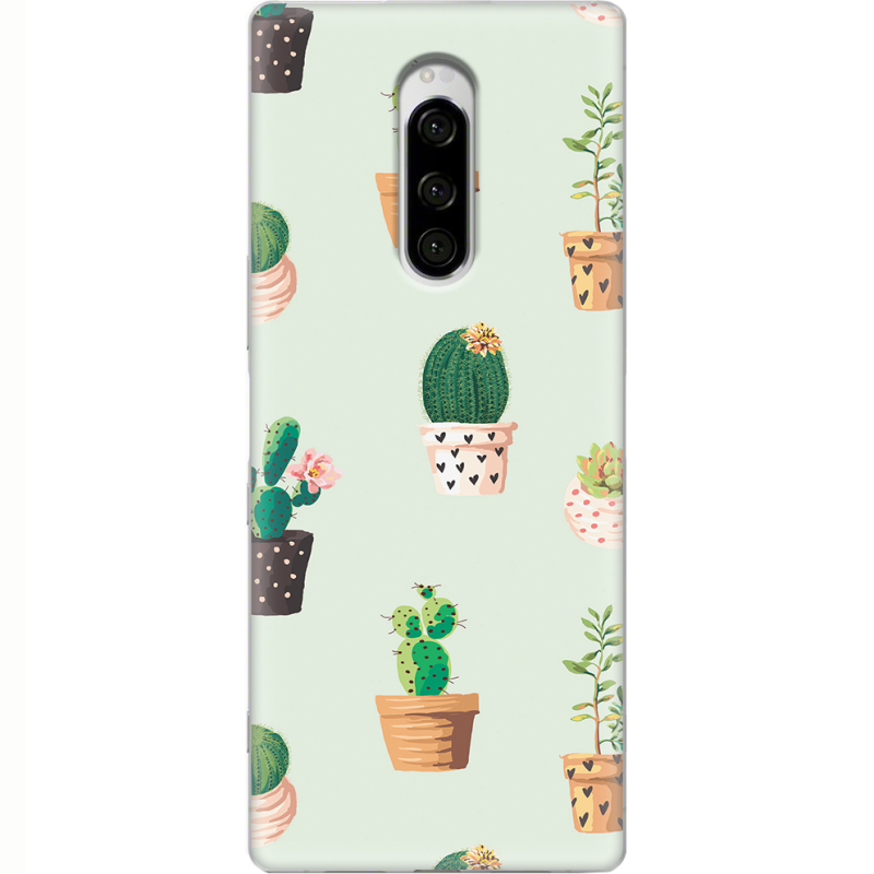 Чехол Uprint Sony Xperia 1 L-green Cacti