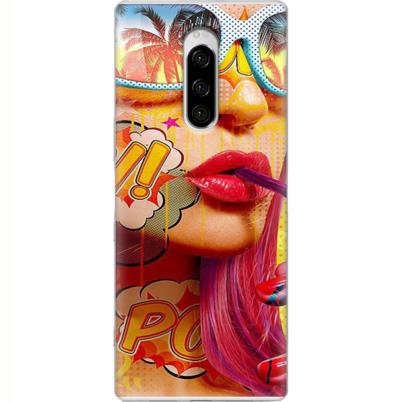 Чехол Uprint Sony Xperia 1 Yellow Girl Pop Art