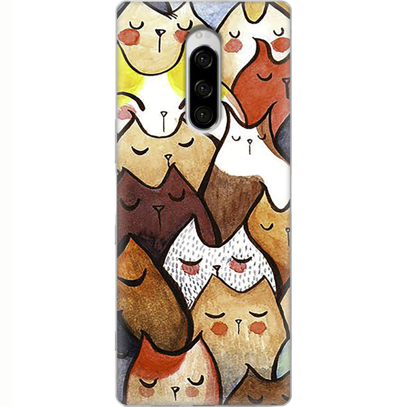 Чехол Uprint Sony Xperia 1 Sleepy Cats