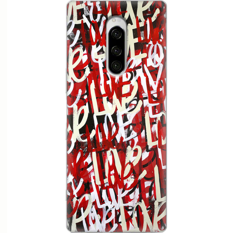 Чехол Uprint Sony Xperia 1 Love Graffiti