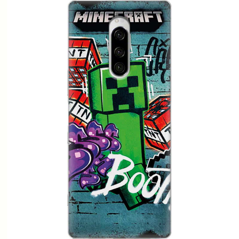 Чехол Uprint Sony Xperia 1 Minecraft Graffiti