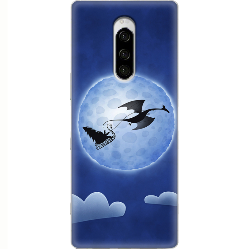 Чехол Uprint Sony Xperia 1 Christmas Dragon