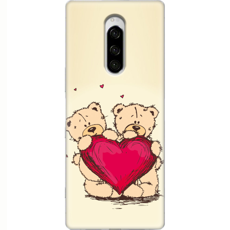 Чехол Uprint Sony Xperia 1 Teddy Bear Love