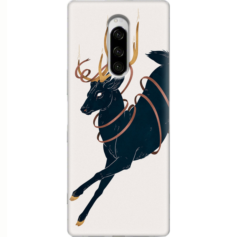 Чехол Uprint Sony Xperia 1 Black Deer