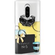 Прозрачный чехол Uprint Sony Xperia 1 Fashion Pug