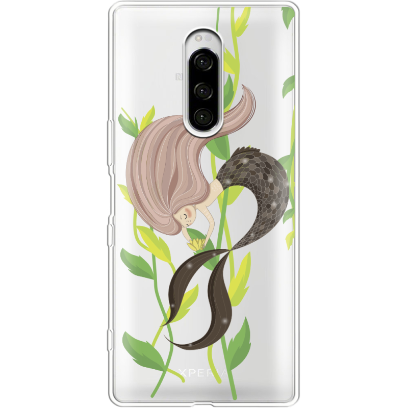 Прозрачный чехол Uprint Sony Xperia 1 Cute Mermaid