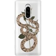 Прозрачный чехол Uprint Sony Xperia 1 Glamor Snake