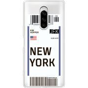 Прозрачный чехол Uprint Sony Xperia 1 Ticket New York