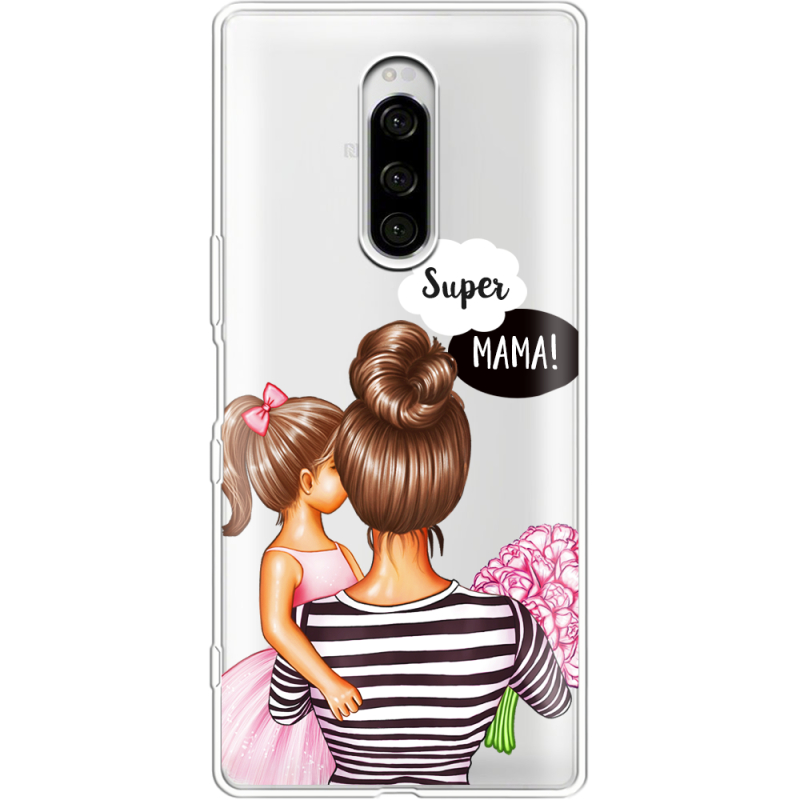 Прозрачный чехол Uprint Sony Xperia 1 Super Mama and Daughter