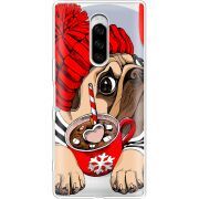 Прозрачный чехол Uprint Sony Xperia 1 Winter Puggy