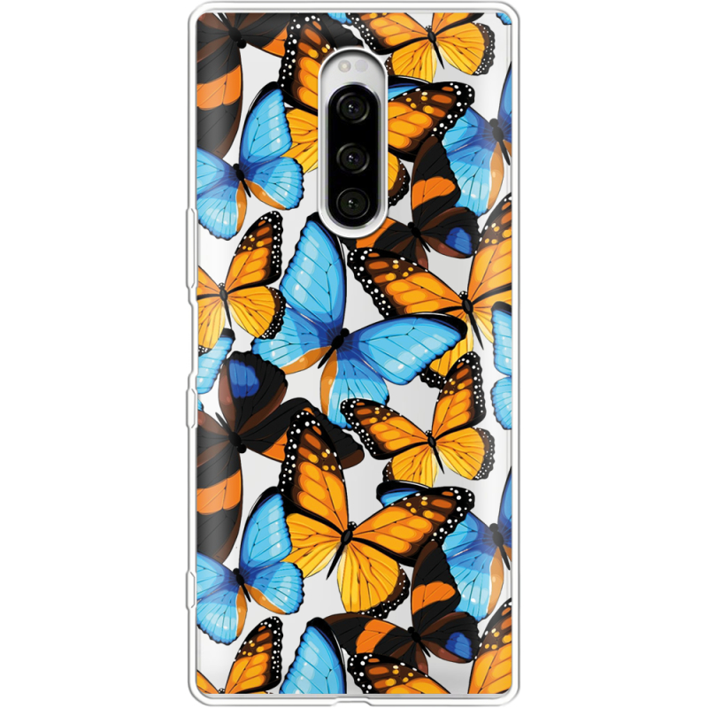 Прозрачный чехол Uprint Sony Xperia 1 Butterfly Morpho