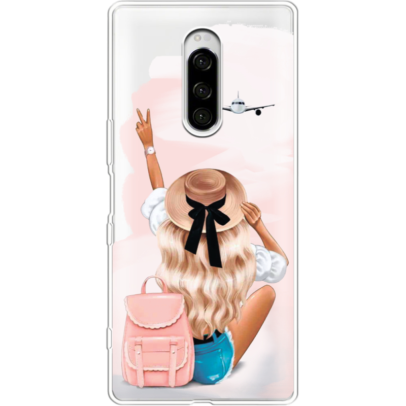 Прозрачный чехол Uprint Sony Xperia 1 Travel Girl