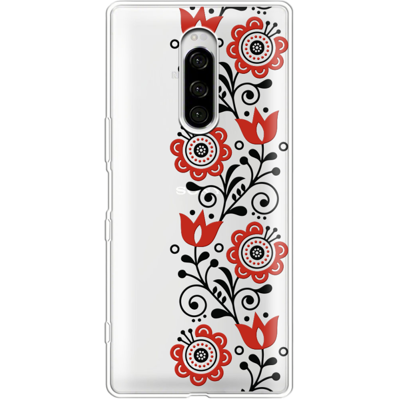 Прозрачный чехол Uprint Sony Xperia 1 Ethno Ornament