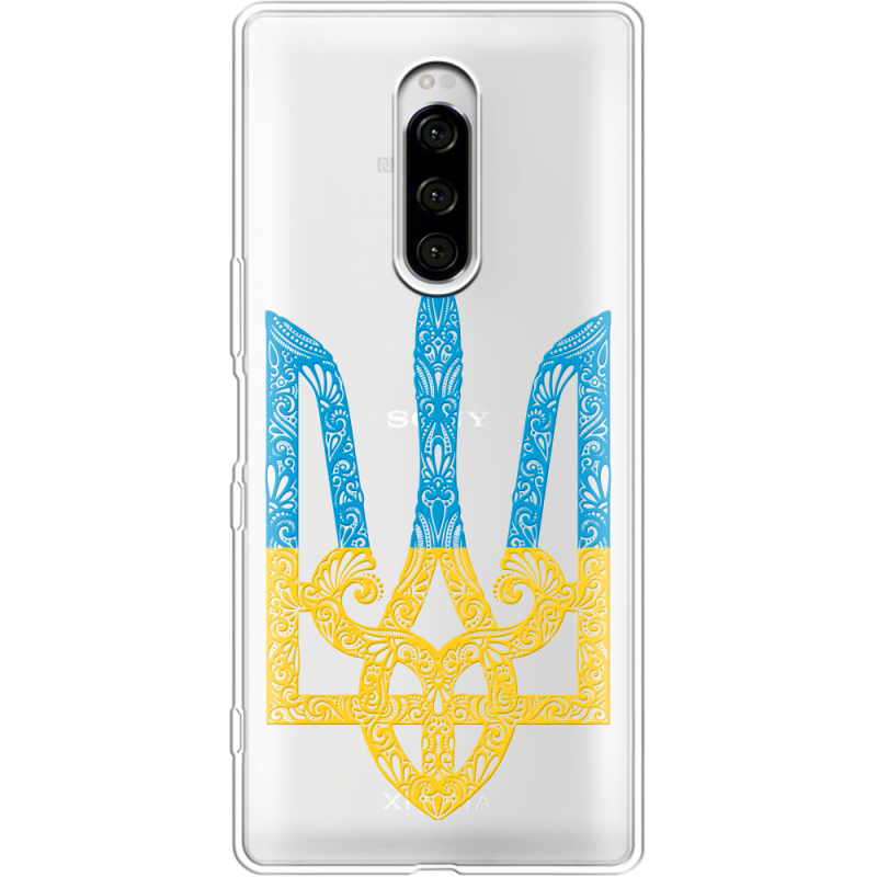 Прозрачный чехол Uprint Sony Xperia 1 Gold Trident