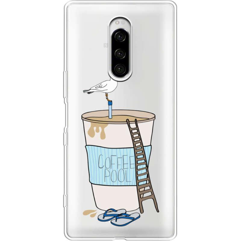 Прозрачный чехол Uprint Sony Xperia 1 Segull in Cofee Pool