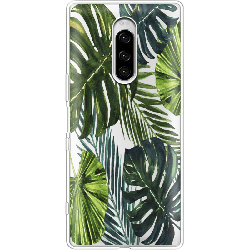 Прозрачный чехол Uprint Sony Xperia 1 Palm Tree