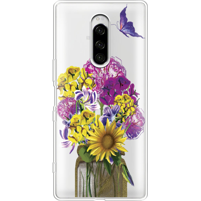 Прозрачный чехол Uprint Sony Xperia 1 My Bouquet